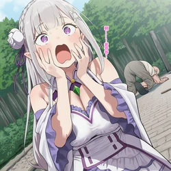 [aquamarine][76P]emilia with old man[CN] [AI Generated]