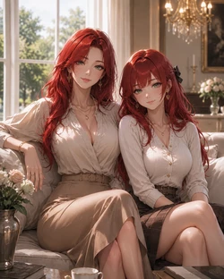 A secret between mother and daughter [AI Generated]