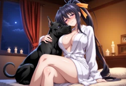 [Pixiv] MItsArts (74951294) - Akeno X Great Dane - [AI generated]