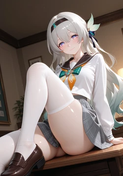 [ReverendGreatLove] Firefly (HSR) / School uniform | 82 Pics (Patreon) [AI Generated] 作品封面
