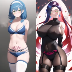 [Obser] 魔法少女恶堕记录 10~11 [AI Generated] 作品封面