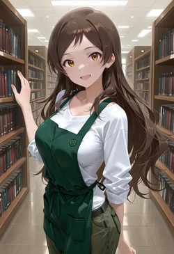 [マイネームルナ] Pregnant Belly Library Series Kitazawa Shiho [Sample] [AI Generated] 作品封面