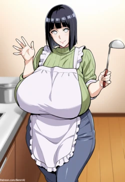 [BenrrAI] HYUUGA HINATA - MARRIED WOMAN'S SECRET LIFE [AI Generated] 作品封面