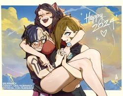 [Aurahack] Ascari Megane & Catherine Dorothée (ft. Levin, Vell, Aria & Mio) (OC)