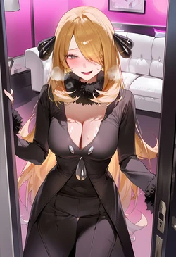 apaper) 260225 (pokemon) cynthia BLACK BAR LINGERIE BBC [AI Generated] 作品封面