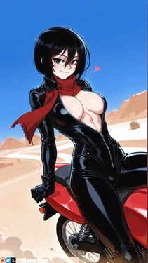 Mikasa Ackerman (Attach on Titan) WienerGens AI Generated 作品封面