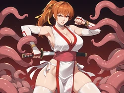 [Kevin Zheng] Kasumi x Tentacles + Kasumi Dead or Alive [AI Generated] 作品封面
