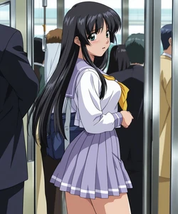 [不良牛] Nishimura Sana (Saishuu Chikan Densha) [AI Generated] 作品封面