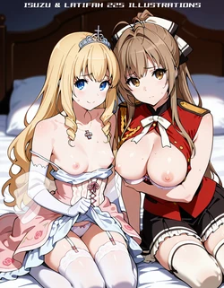[AI Generated] いすず＆ラティファの甘ブリ祭 作品封面