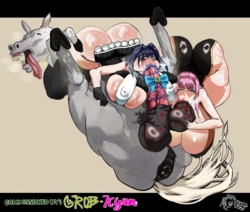 [DreadMegalo] Mori and Kronii x Horse set (Hololive) 作品封面