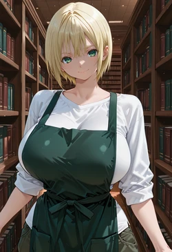 [マイネームルナ] Pregnant Belly Library Series Nishino Tsukasa [Sample] [AI Generated] 作品封面