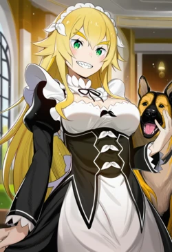 [Pixiv] オレンジ君PC/Orange-kun PC (106581153) - Frederica and the Dog Are Good Friends [AI Generated] 作品封面