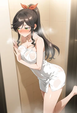 [Amakawa is reflecting.] 『連身體也』能幫我洗乾淨嗎？ Day02  (泡泡浴) 450枚 (中文版) ～熱海美女店長，透過出張泡泡浴將您徹底洗淨～ [AI Generated] 作品封面