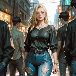 ShinyGoon - [Anna Kouwa - Original Character] Street Experience (AI Generated)