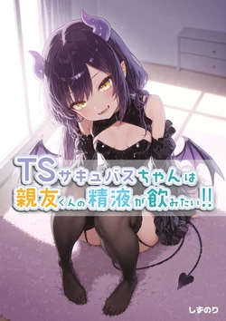 [しずのり] TSサキュバスちゃんは親友くんの精液が飲みたい!! [AI Generated] 作品封面