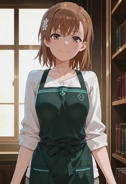 [マイネームルナ] Pregnant Belly Library Series Misaka Mikoto [Sample] [AI Generated] 作品封面