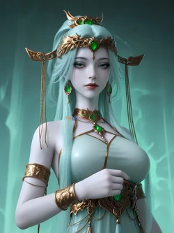 [AI Generated]完美世界-鬼仙女子-异域银灵 作品封面