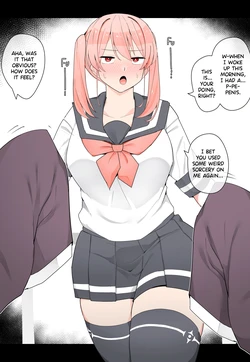 [Kassai] Twin-Tailed Girl Suddenly Grows a Dick