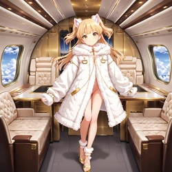 [白い物質] Rika Jougasaki - Jet Service (THE IDOLM@STER CINDERELLA GIRLS) [Ai Generated] 作品封面