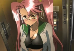[Pixiv] 与党野党/YotouYatou (50519969) - Highschool of the Dead — Takagi Saya [AI Generated] 作品封面