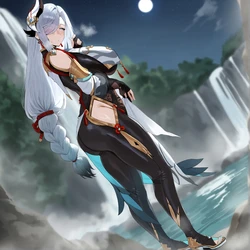 [moriAAA] Shenhe (AI Generated) 作品封面