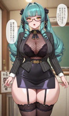 (zero000) Privaty Sharp Lesson [AI Generated] 作品封面