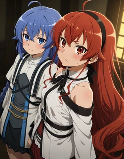 [azusa PATREON] Mushoku Tensei – Eris and Roxy 26P [AI Generated] 作品封面