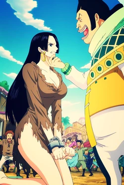 [Pixiv] FictionalWRLD (78265786) - Boa x Charlos -Captured Again [AI Generated] 作品封面