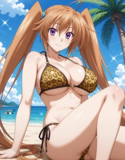 [EternoAI] Irina Shidou 🔞 | High School DxD + [EXTRAS] | Irina Leopard Bikini (2025-05-10) [AI Generated] 作品封面