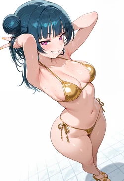 [Nankoai] Yoshiko Tsushima-津島善子-req-goldbikini-bbc- (Patreon) [AI Generated] 作品封面