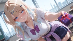 AlArt GiWu - Runa Shirakawa - The Experienced You and The Inexperienced Me (Patreon) [AI Generated] 作品封面