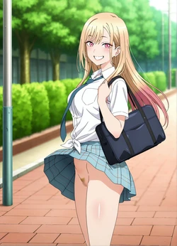 Zenia - 喜多川海夢制服ノーパン [AI Generated]