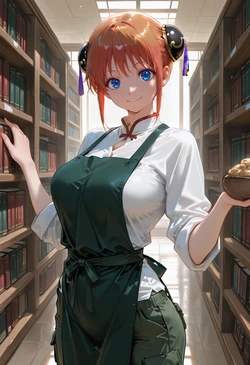 [マイネームルナ] Pregnant Belly Library Series Kagura [Sample] [AI Generated]