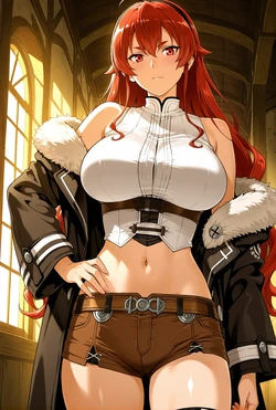 [Pixiv] Rayalizig (89839408) - Eris (adult) doggy family [AI Generated] 作品封面