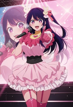Meowu laha 💘 - Hoshino Ai | Concert 🎸🩷 [AI Generated] 作品封面