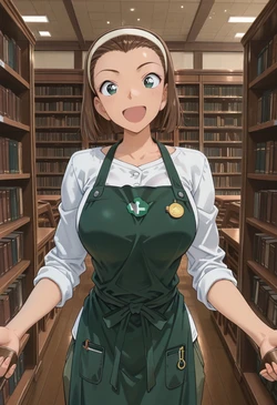 [マイネームルナ] Pregnant Belly Library Series Suzuki Sonoko [Sample] [AI Generated] 作品封面