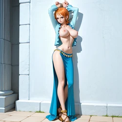 Nami - One Piece, Kidnapped, Tied [AI Generated] 作品封面