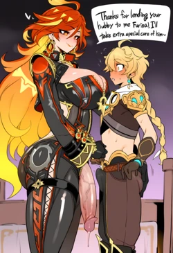 Aroma - Mavuika x Aether - Futa on Male - 41p [Doujin] [AI Generated] 作品封面