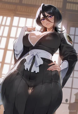 [SinderellaArt] Rukia Kuchiki - An Invitation Accepted (AI Generated) 作品封面
