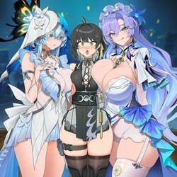 [DepressArt] Shorekeeper+Female Rover+Cantarella [AI Generated]