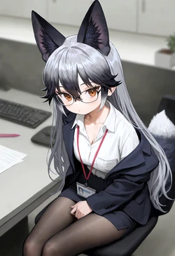 [Hot Ice] Silver Fox [AI Generated] 作品封面