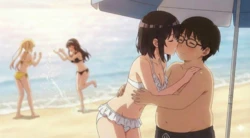 [AI Generated] Saekano Ecchi: Utaha, Eriri & Megumi with the Fat Leader (Non-Explicit Series) 作品封面