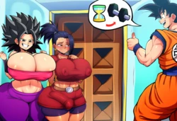 [Doranne] Caulifla x futa Kale (Dragon Ball Super) (AI Generated) (blackwhiplash ai)