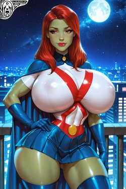 [ByTheBroken1] "Miss Martian" From "DC Comics" [AI Generated] 作品封面