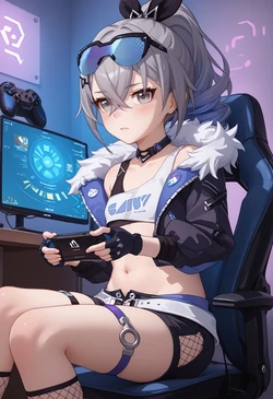 [DavionCoreArt] Silver Wolf (Honkai: Star Rail) (AI Generated) 作品封面