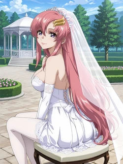 [Kurohime] Lacus Clyne (Wedding Dress)  [AI Generated] 作品封面