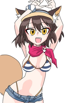[京唄麻呂] イズナ水着 (ブルーアーカイブ) 作品封面