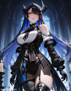 my Nerissa Ravencroft collection ( Ai generated ) (redo)