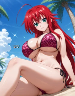 [EternoAI] Rias Gremory 🔞 | High School DxD + [EXTRAS] | Rias Leopard Bikini (2025-05-07) [AI Generated] 作品封面