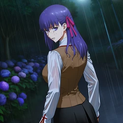 [Cyber-Wifu11] Matou Sakura (Fate/stay night) [AI Generated] 作品封面
